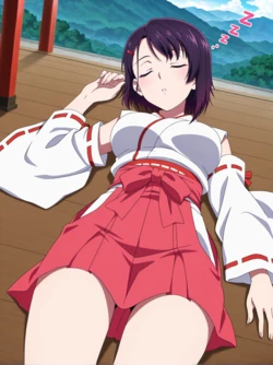 [Ranwai] Extra (10 Shizuka Mikazuki (Miko Clothing) 三日月 閑) [AI Generated]