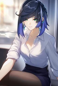 [Isterya] Office Yelan Part 2 [AI Generated]