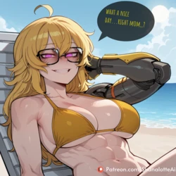 ShanalotteAI (FUTA) Yang Xiao Long x Raven Branwen (RWBY) (30 img set) [AI Generated]