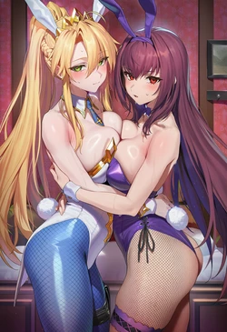 ChocoPizza v4c/ffm/3p: Artoria Pendragon + Scathach 251 [AI Generated]