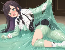 [Pixiv] ラバーニャッキ/Rabaanyakki (1786456) - Alina Clover  Sticky Restraint (Requested Item) [AI Generated]