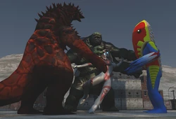 [なかカジ] ３対１で嬲られ力尽きる！