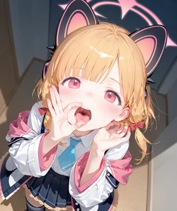 SAIBA MOMOI (blue archive)（Image gallery）  (AI Generated)-(on text)