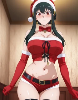 Purpleh31 - Yor Forger Christmas outfit 254P (Patreon) [AI Generated]