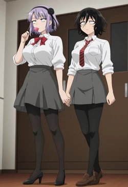 Akira and Hotaru meet at a new job [AI Generated]