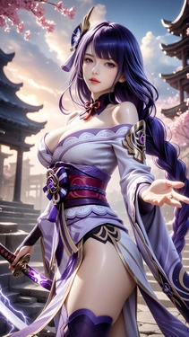 Genshin Raiden 4K 579P [AI Generated]