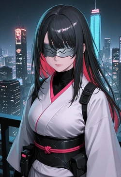 [prompt filters bypass] Cyber Kunoichi (AMIX)[Ai Generated]
