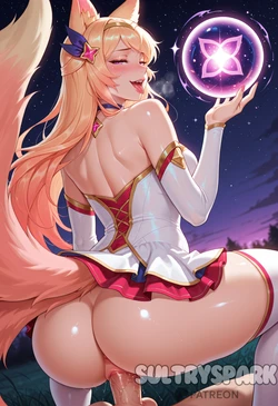 [SultrySpark] Ahri (League of Legends 4K) Sailor Girl (Patreon) [AI Generated] with watermark [66pics set]