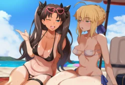 [Smol NTR] Rin and Saber BBC NTR part 2 (Patreon) [AI Generated]