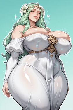 [YashugAI] Rhea (Fire Emblem Three Houses) at garden [AI Generated]