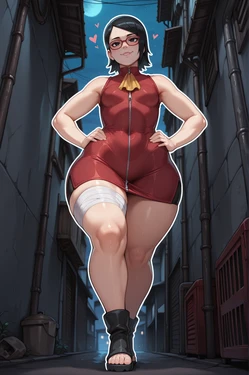 [YashugAI] Sarada Uchiwa (Boruto) at konoha [AI Generated]