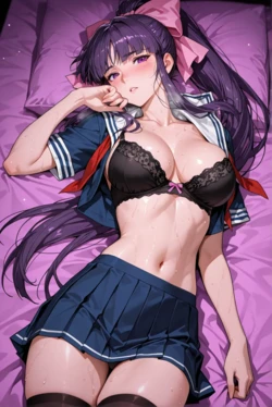 [KALA AI NSFW (VAMA)] - Midou Miko (La Blue Girl) (Patreon) (AI Generated)