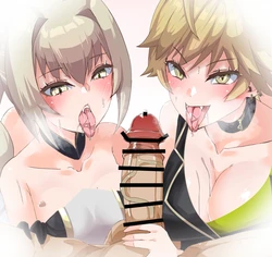 [にゃろっと] 九〇棗と九〇茘枝のWフェラ