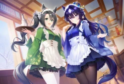 训练员：我知道绿色(里见皇冠)+蓝色(极峰)=黄色(H)（3P⚠）(Uma Musume) 【AI Generated】