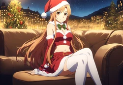 [LoveHUwU] Asuna Yuuki [ Christmas] | Sword Art Online (SAO) [AI Generated]