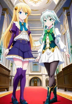 [LoveHUwU] Yumina Urnea Belfast and Lucia Lea Regulus [ NTR ] | In Another World With My Smartphone [AI Generated]