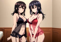 [LoveHUwU] Yukina Himeragi and Reina Akatsuki 2 | Strike The Blood [AI Generated]