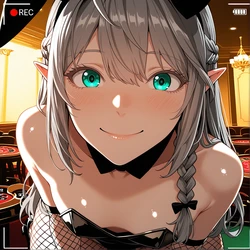 Hammiai - Commission Tessia Eralith Bunny Girl NTR テッシア・エラリスのバニーガールNTRを依頼しました (Patreon) [AI Generated]