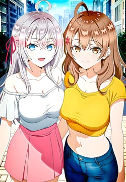 [LoveHUwU] Maria Mijailovna Kujou and Alya | Roshidere [AI Generated]
