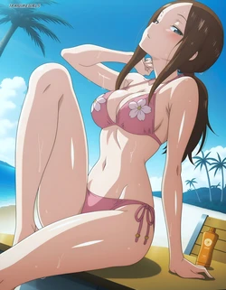 18animegirls - (T2/T3/175p) Takagi (高木) (adult) + Nishikata (西片) (adult) / Bikini [AI Generated]