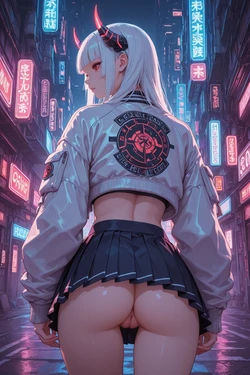 [prompt filters bypass] Cyber Onihime (update)(AMD)[Ai Generated]