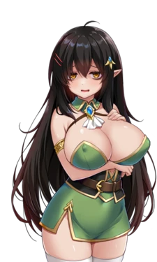 [PAON] Negative na Kyonyuu Half Elf wa Chiyahoyasaretai (Character Set)