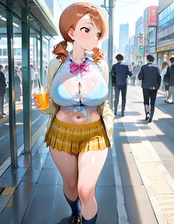 (AID oll) Karen Hojo / 北〇加蓮のウワサ（裏）[AI Generated]