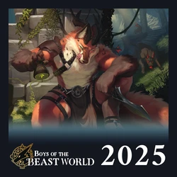 [Heartleaf games] (Various Artists) Boys of the Beast World 2025 Masculine Calendar and Pinups (Read Disclaimer)