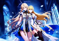 [LoveHUwU] Seras Ashrain x Fleurdelys [ yuri ] | Wuthering Waves | I Became the Strongest With The Failure Frame [AI Generated]