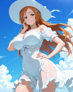 [Ponchoman] Orihime Inoue EXTRA - Bleach || 井上 織姫 - ブリーチ (UNCENSORED) 70 IMAGES (Patreon) [AI Generated]