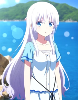 [Pixiv] ٩( 'ω' )و - SummerPockets Shiroha Naruse  (AI Generated)