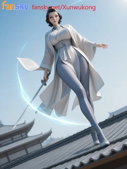 [AI Generated]诛仙-苏茹师娘，水月大师