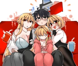 [みみっく] 志貴君とアーキタイプ:アース三姉妹 (月姫) [日本語、英語]