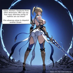 The Pure Sword Princess and the Mystery Gate [AI Generated]