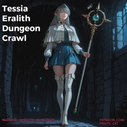 [Pirate Wind Cat] Tessia Eralith Dungeon Crawl [AI Generated]