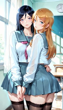 [Ninonum] Ayase and Kirino (Ore no Imouto ga Konna ni Kawaii Wake ga Nai) (Patreon) [AI Generated]