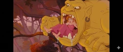 Giselle gets eaten and digested by the Troll (Disney's Enchanted) [AI Generated]