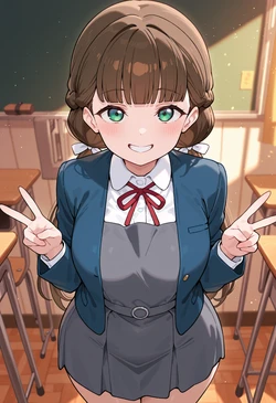 [Nankoai] Kinako Sakurakoji -桜小路きな子-uniform-leopard.print-lovehotel- (Patreon) [AI Generated]