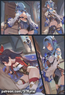 [STKyrie] Eula & Amber Quarters [AI Generated]