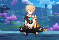 yae miko x aether (AI Generated)