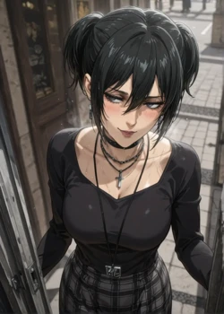 [KALA AI NSFW (VAMA)] - Goth Mikasa Ackerman (Patreon) (AI Generated)