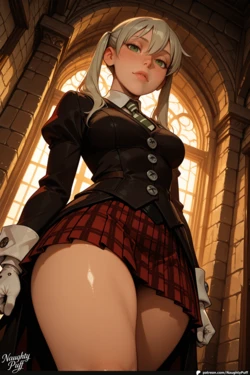 Patreon - NaughtyPuff - 🦇 Maka Albarn | Soul Eater – A Night You Won't Forget [AI GENERATED]