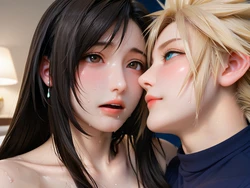 (さんでい sandy)_ティファのダブルフェラ Tifa's double blowjob [AI Generated]