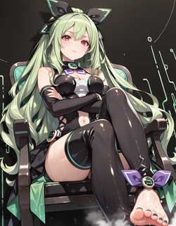Patreon - SuccubAIArt - Chika Hakozaki | Neptunia [AI GENERATED]