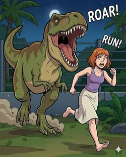 Claire Dearing gets eaten and digested by Rexy [AI Generated]