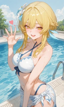 [Reiji] Lumine (Genshin Impact) – Original Swimsuit [AI Generated]