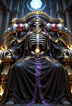[Zefrost_Art] Albedo and Ainz Ooal Gown (Overlord) (Patreon) [AI Generated]