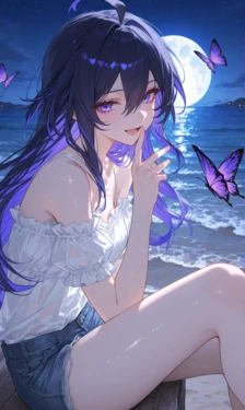 [Reiji] Seele (Honkai Star Rail) – Midnight Beach [AI Generated]