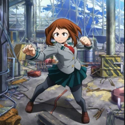 [Pixiv] 異界召喚士の弟子/Ikai Shoukanshi no Deshi (8668289) - After being defeated by a paralyzing blow dart, Ochako gets her breasts fondled [AI Generated]