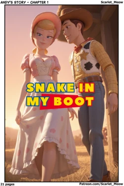 [AI Generated] Snake In My Boot (Scarlet_Meow)